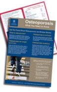 Osteoporosis what you need to know bookmarks
